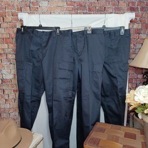 NWT - 3 Pairs of Edwards Utility Chino Cargo Pants - Size 34x 30- Mens - NAVY
